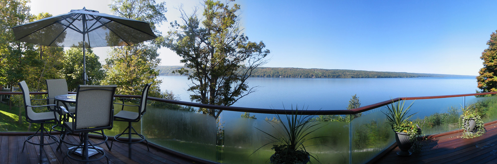 Deck view of the lake