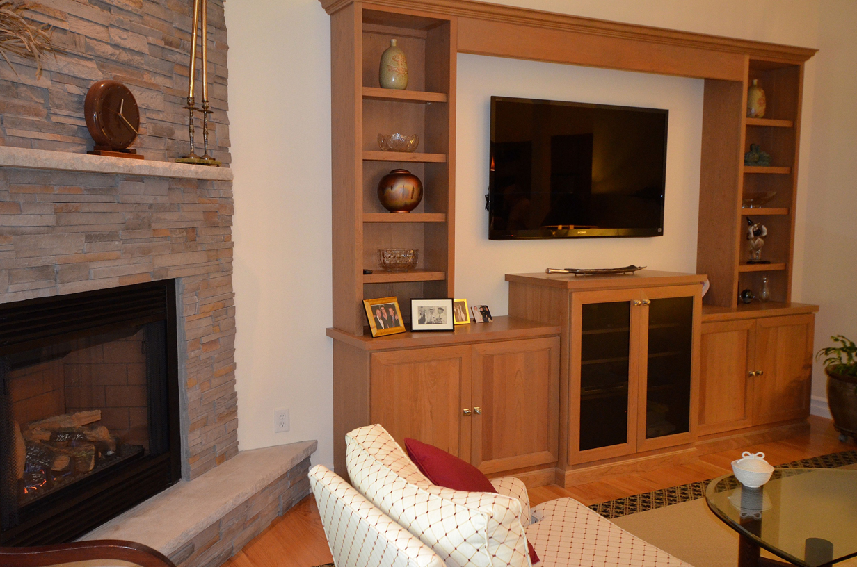 Great-Room Fireplace and Built-ins