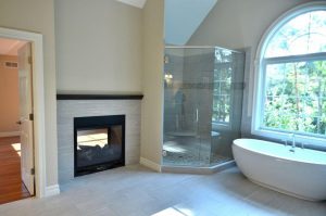Fireplace can be enjoyed from both the Master Bedroom & Master Bath
